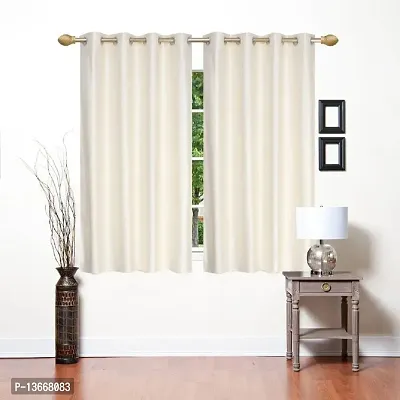 Elegant Polyester Window Curtains - Pack Of 2-thumb0