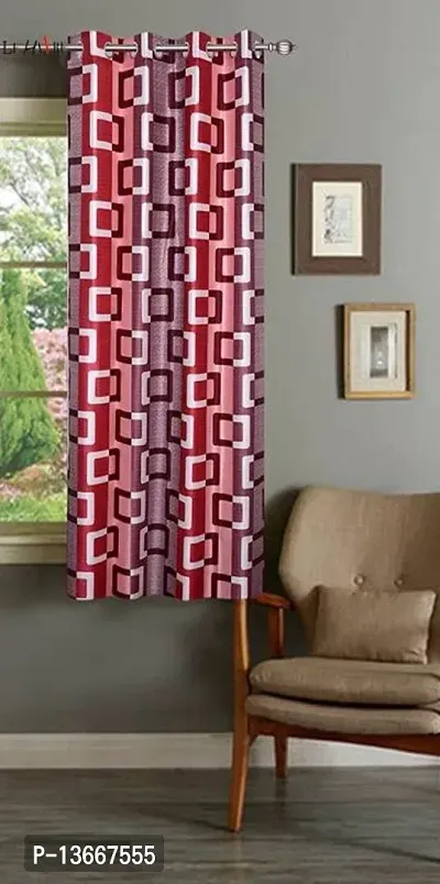 Elegant Polyester Semi Transparent Window Curtains Single Curtains