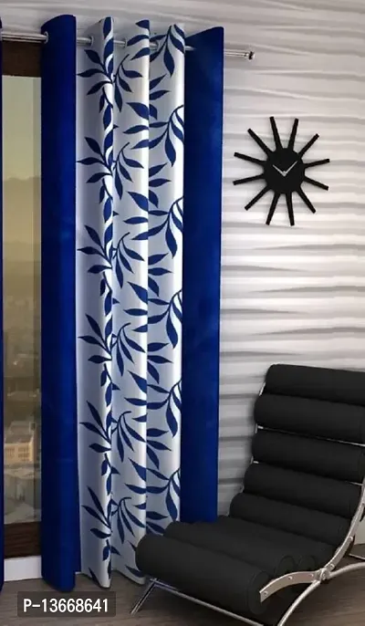 Elegant Polyester Long Door Curtain Single Curtain-thumb0