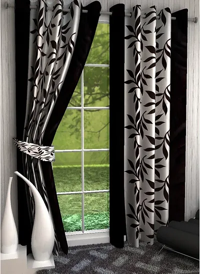 Radhey-Radhey D?cor Modern Light Weight Polyester Curtains Set of 2 pcs.