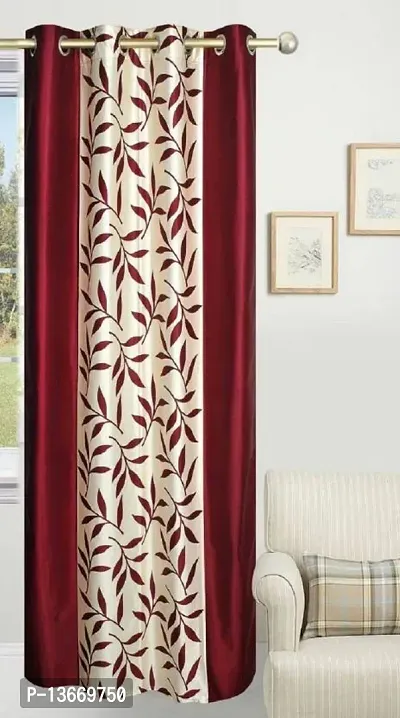 Elegant Polyester Semi Transparent Door Curtain Single Curtain-thumb0