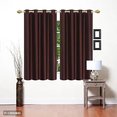 Elegant Polyester Window Curtains - Pack Of 2