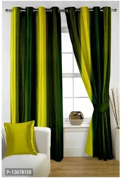 Elegant Polyester Blackout Door Curtain - Pack Of 2