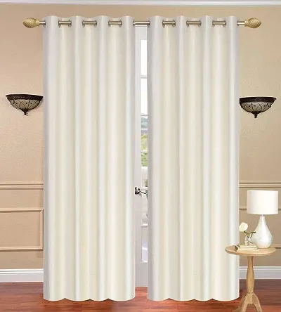 Curtain King Polyester Royal Premium Solid Crush Curtain, Pack of 1