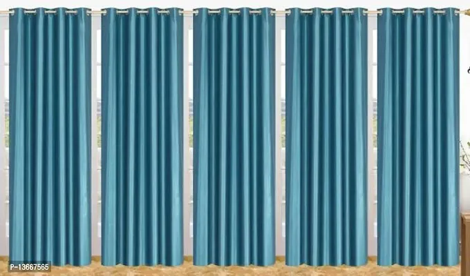 Elegant Polyester Window Curtains - Pack Of 5-thumb0