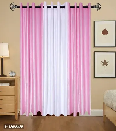 Elegant Polyester Long Door Curtain- Pack Of 3-thumb0