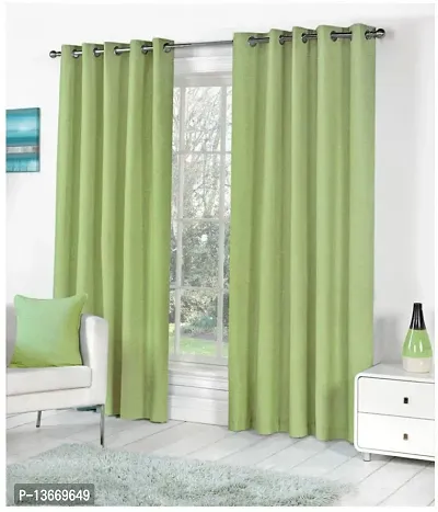 Elegant Polyester Door Curtain - Pack Of 2