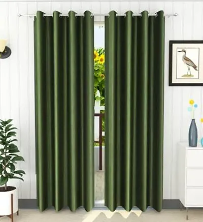 5 fT Polyester Eyelet Fitting Curtains Set Of 2 Vol 1