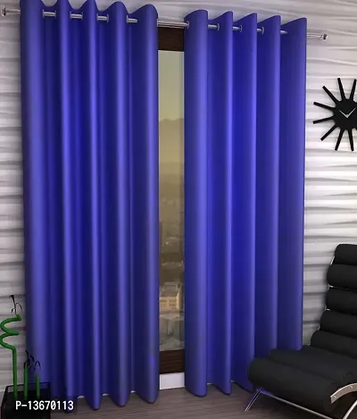 Elegant Polyester Door Curtain - Pack Of 2-thumb0