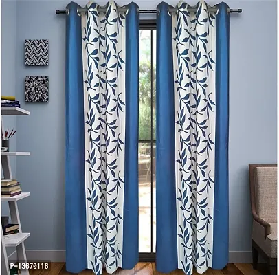 Elegant Polyester Door Curtain - Pack Of 2-thumb0