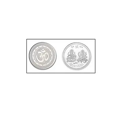 SILVER COLOR COIN FOR GIFT  POOJA (NOT SILVER METAL) (Pack of 4)