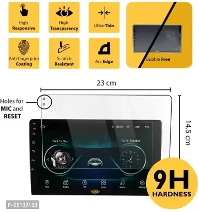 Neza Amrin 9 inch Screen guard/Touch Screen Guard/Screen Protector Display Monitor Glass for Hyundai EON Double DIN Car Android Music System[For After Market Car Stereo]  (Pack of 1)-thumb3
