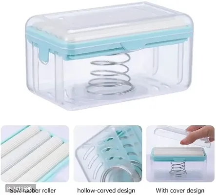 Multifunctional Soap Dish, with Foam-up Roller  Drainage System, for Kitchen  Bathroom Pack of 1)