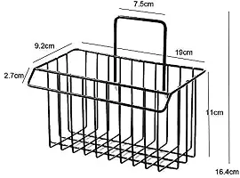 Wall Mounted Hanging Storage Holder Bathroom Shower Caddy Basket Shelf for Bathroom Sink Sp-thumb1