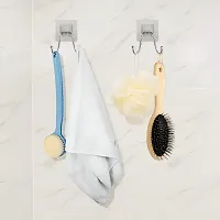 AD PLAST Wall Mounted Double Layer soap Dish Holder  Dispensers, Self-Adhesive Stainless Steel Waterproof Kitchen Bathroom Soaps Storage Rack With 2 Pis Hook (1 Pis Double Layrer Soap Dish  2 Pis Ho-thumb3