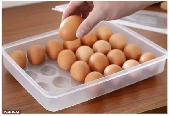 24 Grid Egg Plastic Box Organizer For Home And Kitchen