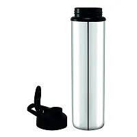 Spinfluencs Stainless Steel Sipper 1 Litre Leakage Proof Water Bottle For Home  Kitchen,Office,School,Gym,Travelling (With Free Bottle Cleaning Brush) (Pack Of-01, 1000ML)-thumb2