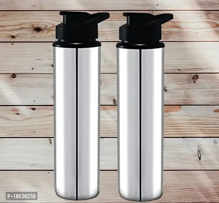 Spinfluencs Stainless Steel Sipper 1 Litre Leakage Proof Water Bottle For Home  Kitchen,Office,School,Gym,Travelling (Pack Of-02, 1000ML)