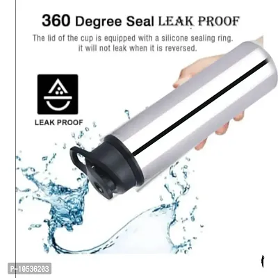 Spinfluencs Stainless Steel Sipper 1 Litre Leakage Proof Water Bottle For Home  Kitchen,Office,School,Gym,Travelling (Pack Of-02, 1000ML)-thumb4