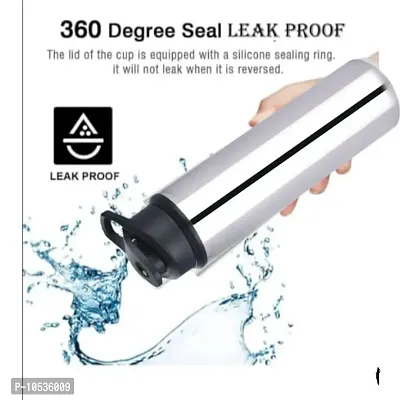 Spinfluencs Stainless Steel Sipper 1 Litre Leakage Proof Water Bottle For Home  Kitchen,Office,School,Gym,Travelling (Pack Of-02, 1000ML)-thumb5