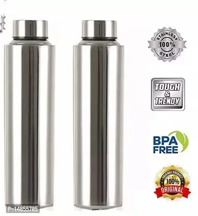 Spinfluencs Stainless Water Bottle (Pack Of-02, 1000ML)-thumb0
