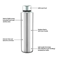 Spinfluencs Stainless Water Bottle (Pack Of-02, 1000ML)-thumb2