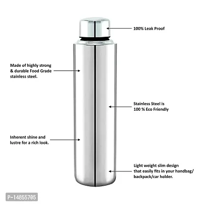 Spinfluencs Stainless Water Bottle (Pack Of-02, 1000ML)-thumb3