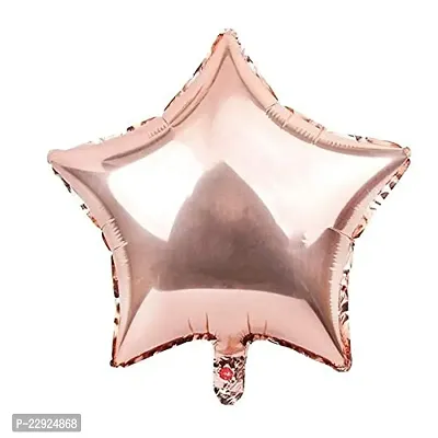 Hippity Hop Foil Balloon Star Shape 18 Inch Balloon For Birthday Decoration Valentine Decoration Wedding Balloon Decoration Bachelorette Girl Decoration Event Decoration Rose Gold Pack Of 1