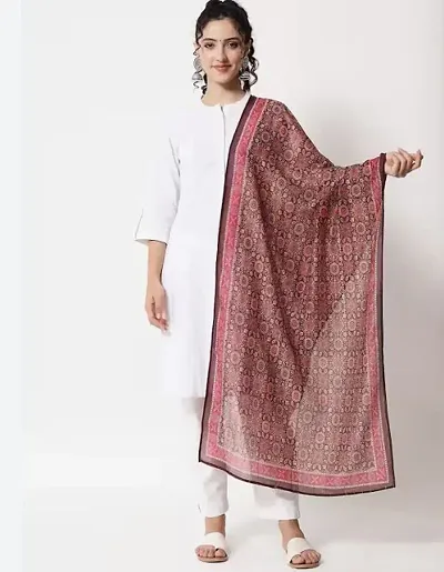 Stylish Printed Silk Dupattas For Women