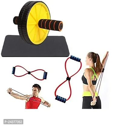 U.S.Traders Ab Roller With Figure 8 Waist Abs Exerciser Body Toner Fat Buster Home Gym Exercise Equipment Abdominal Leg