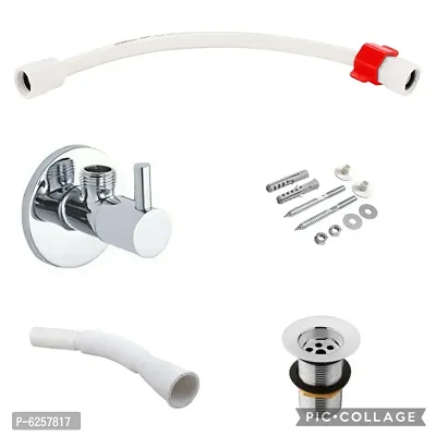 WASHBASIN FIXING FITTINGS ALPHA SERIES WITH ANGLECOCK AND CONNECTION-thumb0