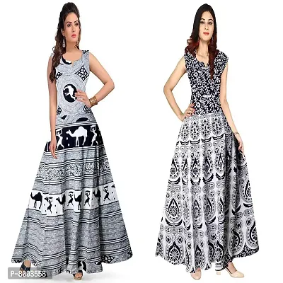 Ranugn 100% Cotton Jaipuri Traditional 2 Dress Combo (UCDS2_56)-thumb0