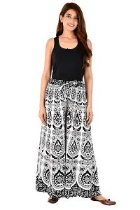 Stunning Black Cotton Printed Palazzo For Women-thumb4