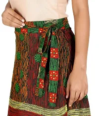 Rangun Green Color Cotton Printed Wrap Around Skirt-thumb3