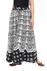 Stunning Black Cotton Printed Palazzo For Women-thumb2