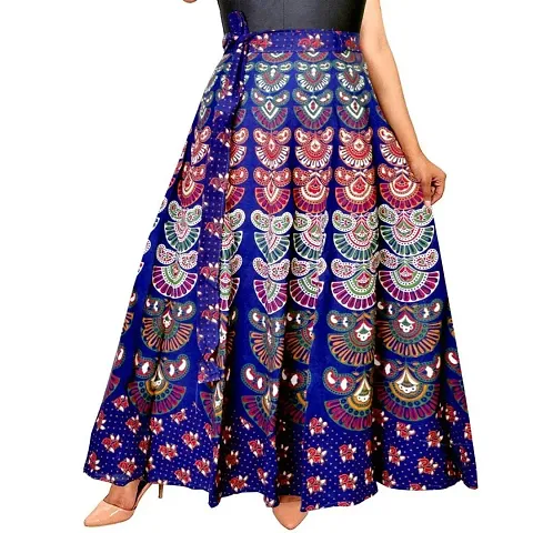 Stylish Cotton Printed Skirt For Women