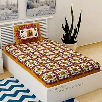 Rangun Combo of 2 Multi Color Single Bed Bedsheet Jaipuri Traditional and Ethnic Designs Bedsheet,_2_1+1_Single_112-thumb1