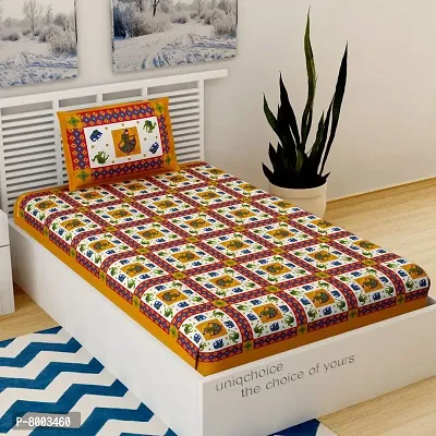 Rangun Combo of 2 Multi Color Single Bed Bedsheet Jaipuri Traditional and Ethnic Designs Bedsheet,_2_1+1_Single_112-thumb2