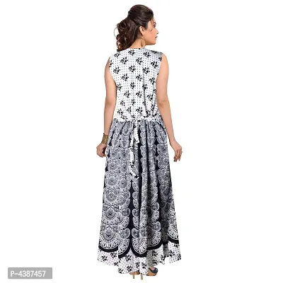 Women's Printed Cotton Gown-thumb2