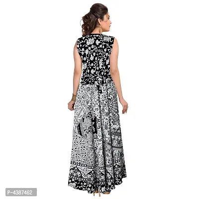 Women's Printed Cotton Gown-thumb2