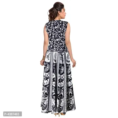 Women's Printed Cotton Gown-thumb2