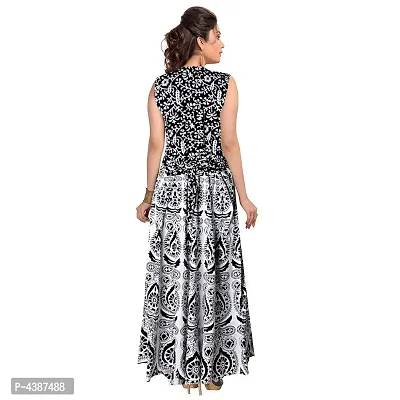 Women's Printed Cotton Gown-thumb2