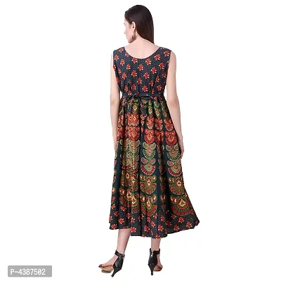 Women's Printed Cotton Gown-thumb3