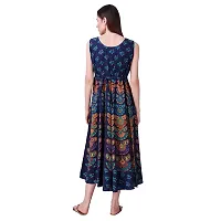 Women's Printed Cotton Gown-thumb2