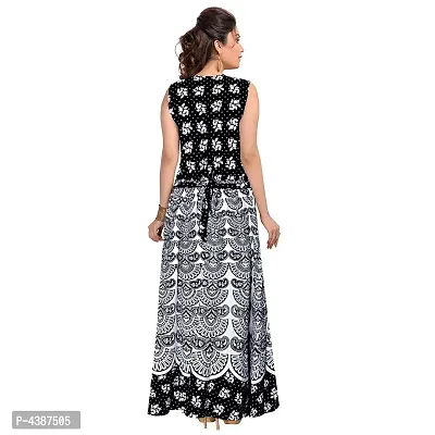 Women's Printed Cotton Gown-thumb2