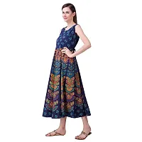 Women's Printed Cotton Gown-thumb1