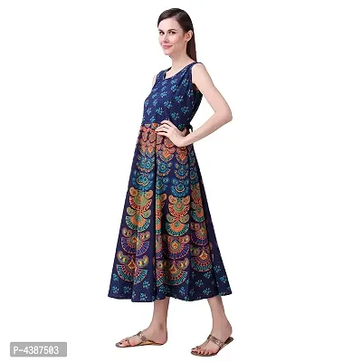 Women's Printed Cotton Gown-thumb2