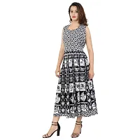 Women's Printed Cotton Gown-thumb3