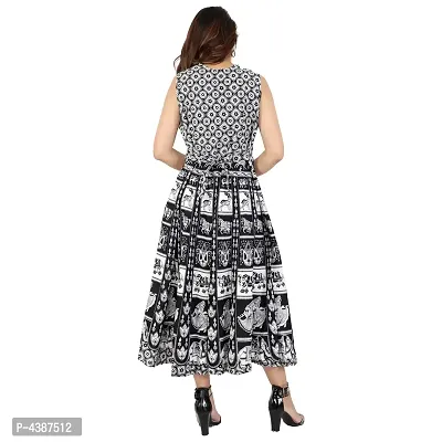 Women's Printed Cotton Gown-thumb2