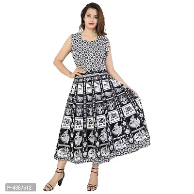 Women's Printed Cotton Gown-thumb0